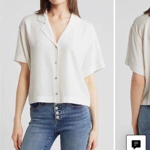 Madewell Camp Crop Shirt